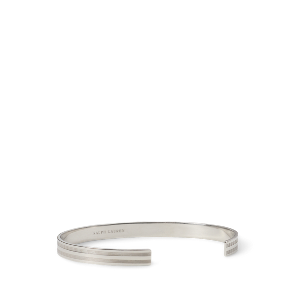 Armring i sterlingsilver med guilloch&eacute;