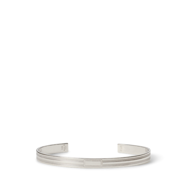 Armring i sterlingsilver med guilloch&eacute;