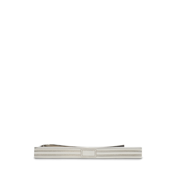 Sterling Silver Engine-Turned Tie Bar