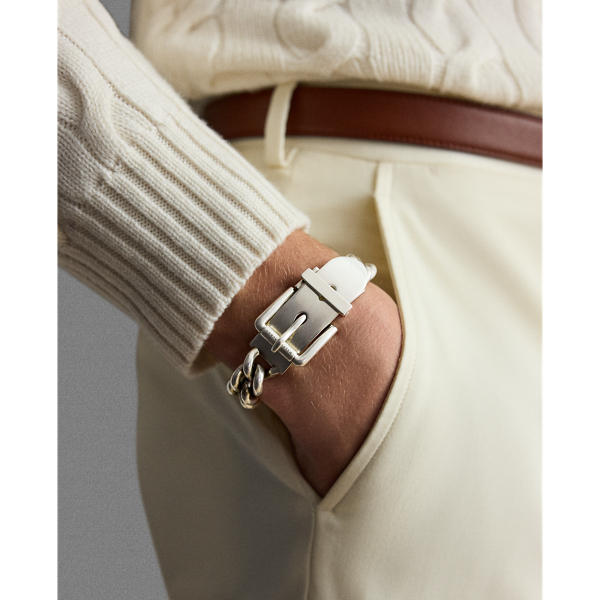 Sterling Silver Belt Buckle Bracelet