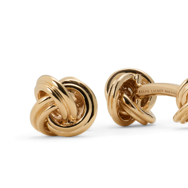 18K Rose Gold Knot Cuff Links
