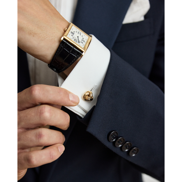 18K Rose Gold Knot Cuff Links
