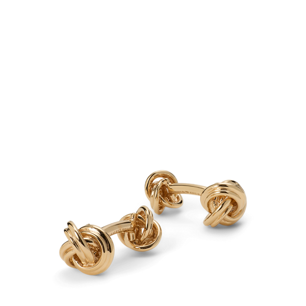 18K Rose Gold Knot Cuff Links