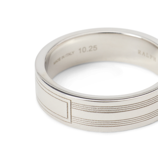 Sterling Silver Engine-Turned Ring
