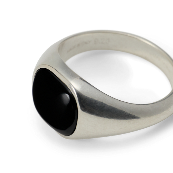 Sterling Silver & Onyx Signet Ring