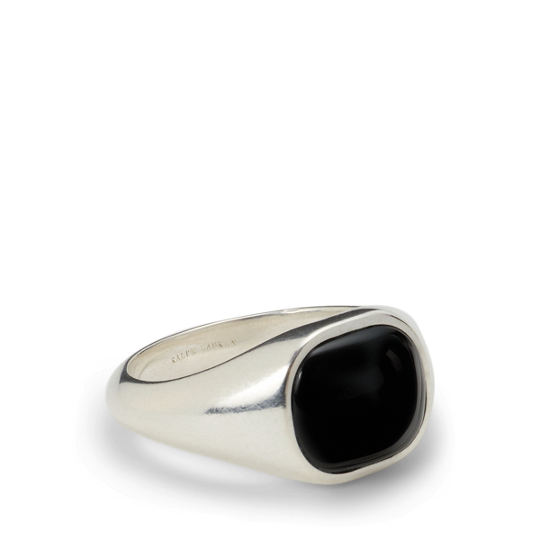 Sterling Silver & Onyx Signet Ring