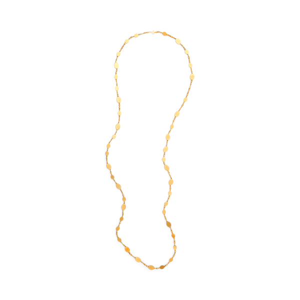 Yellow Long Beaded Hematite Necklace Ralph Lauren Collection 2