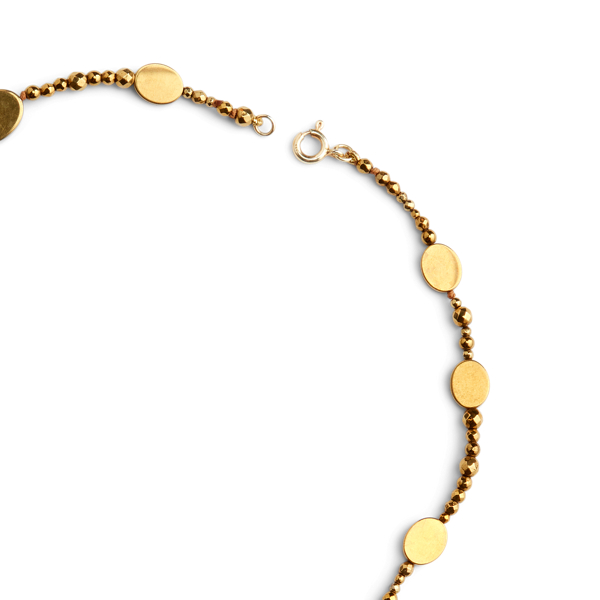 Yellow Long Beaded Hematite Necklace Ralph Lauren Collection 3