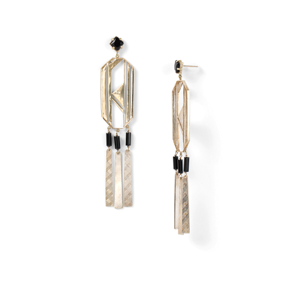 Art-d&eacute;co-Ohrh&auml;nger Ralph Lauren Collection in Grau 2