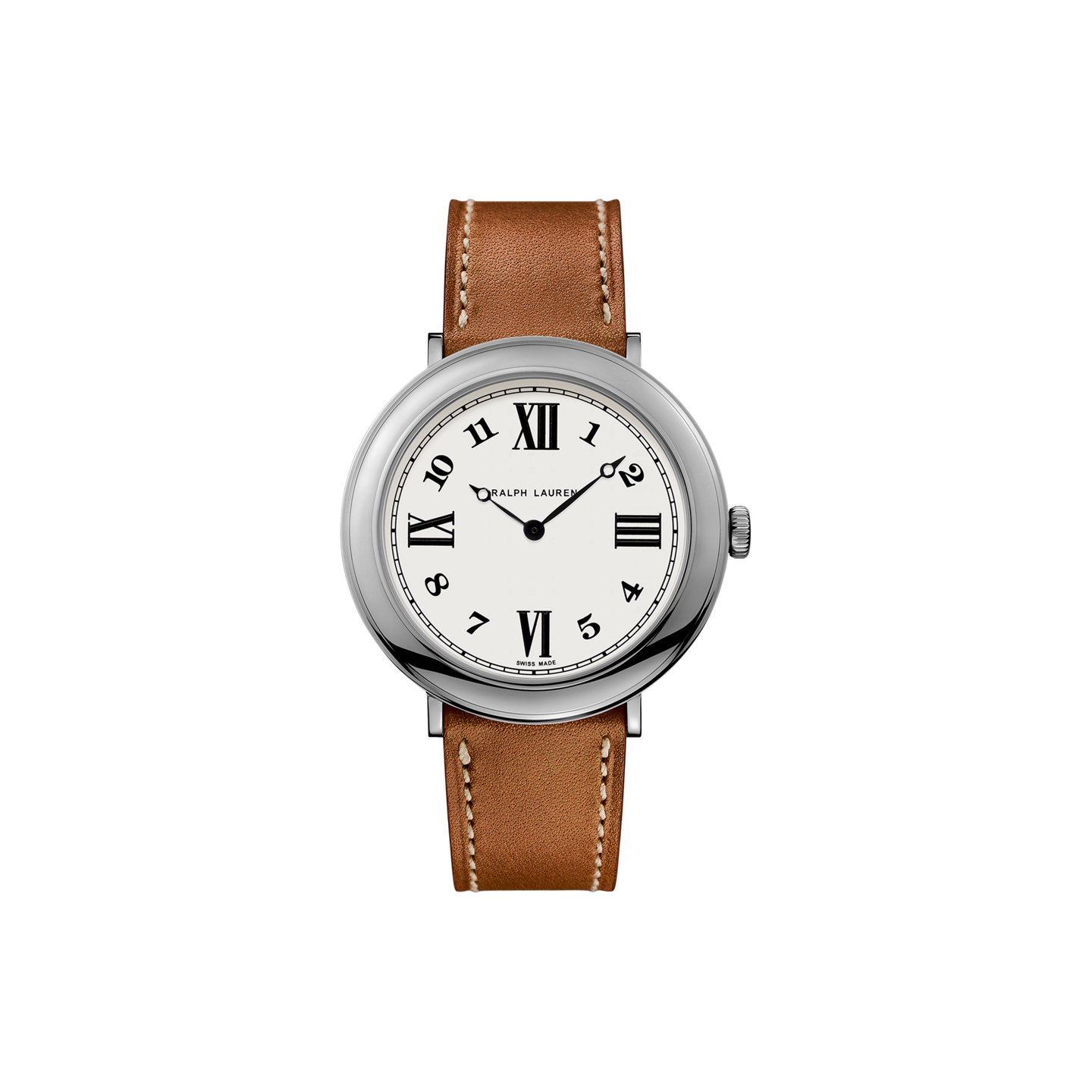 Женские часы Ralph Lauren 38 MM Steel Watch, цвет: Белый — фото 1