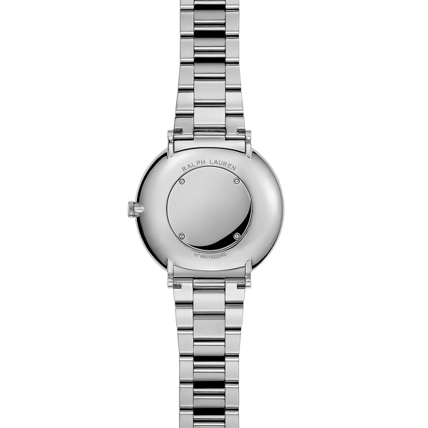 Armbanduhr aus Edelstahl Ralph Lauren in Wei&szlig;es Zifferblatt 3