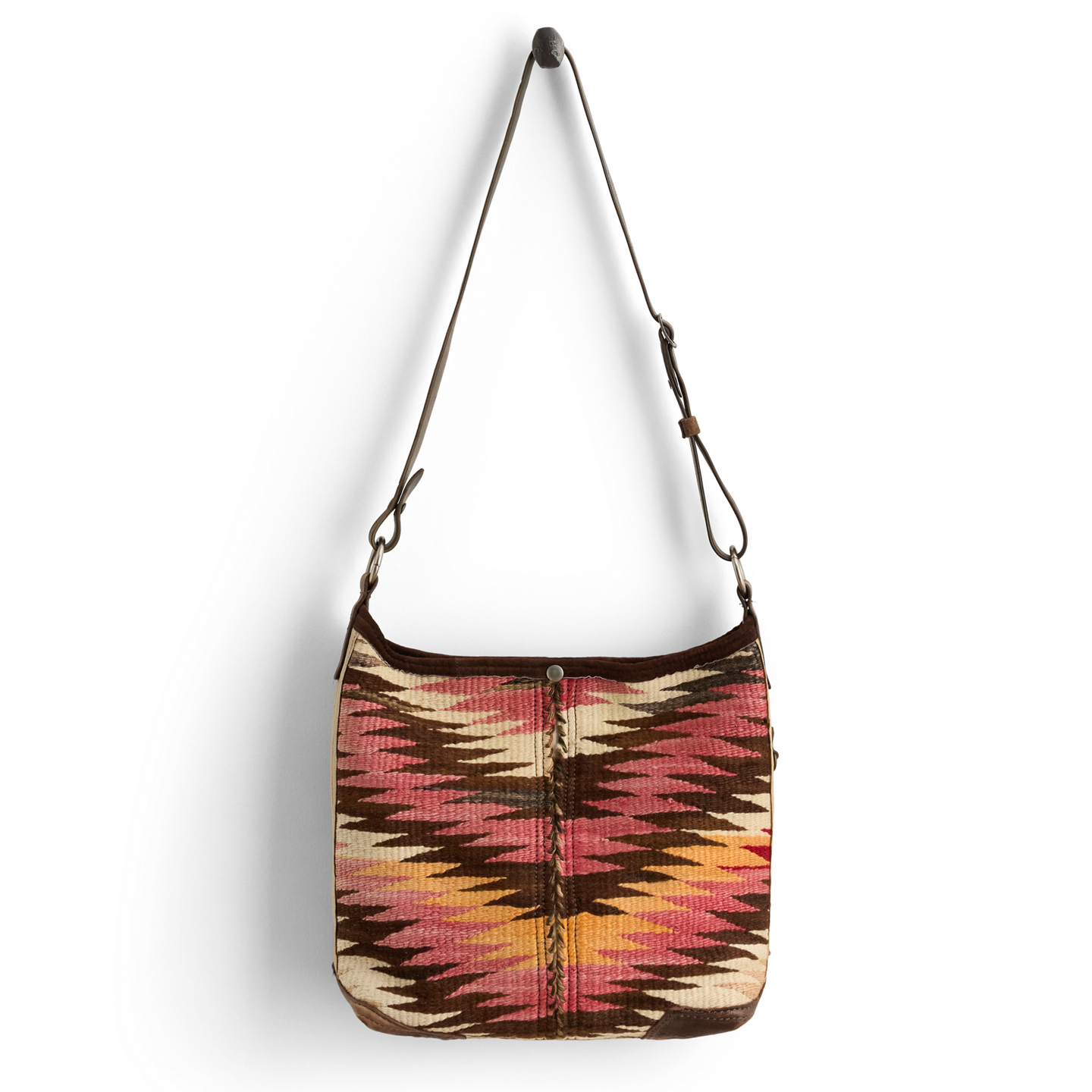 Мужская сумка Ralph Lauren Vintage Woven Bucket, цвет: Коричневый — фото 1