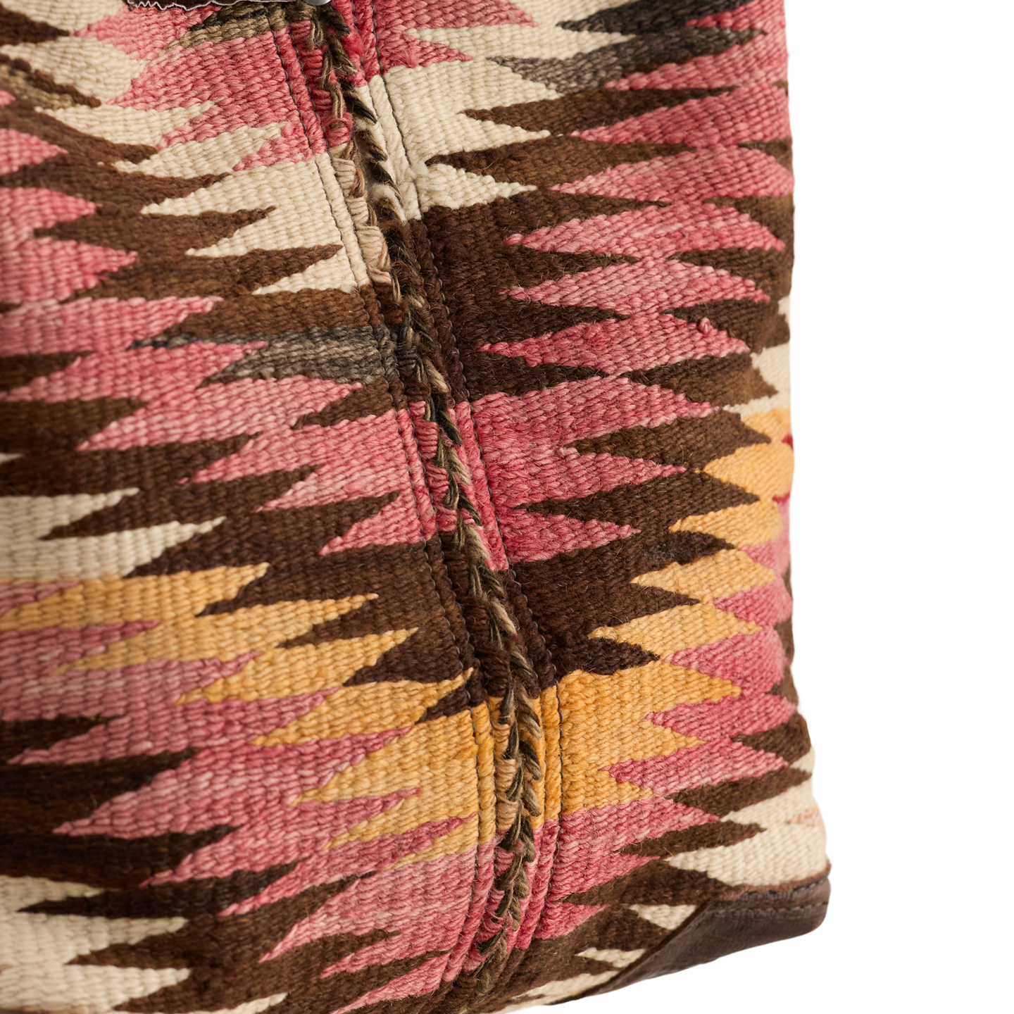 Мужская сумка Ralph Lauren Vintage Woven Bucket, цвет: Коричневый — фото 2