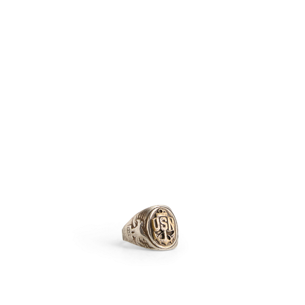 1940s Silver & Brass Ring - Size 10.5 Vintage Curated by Double RL 1