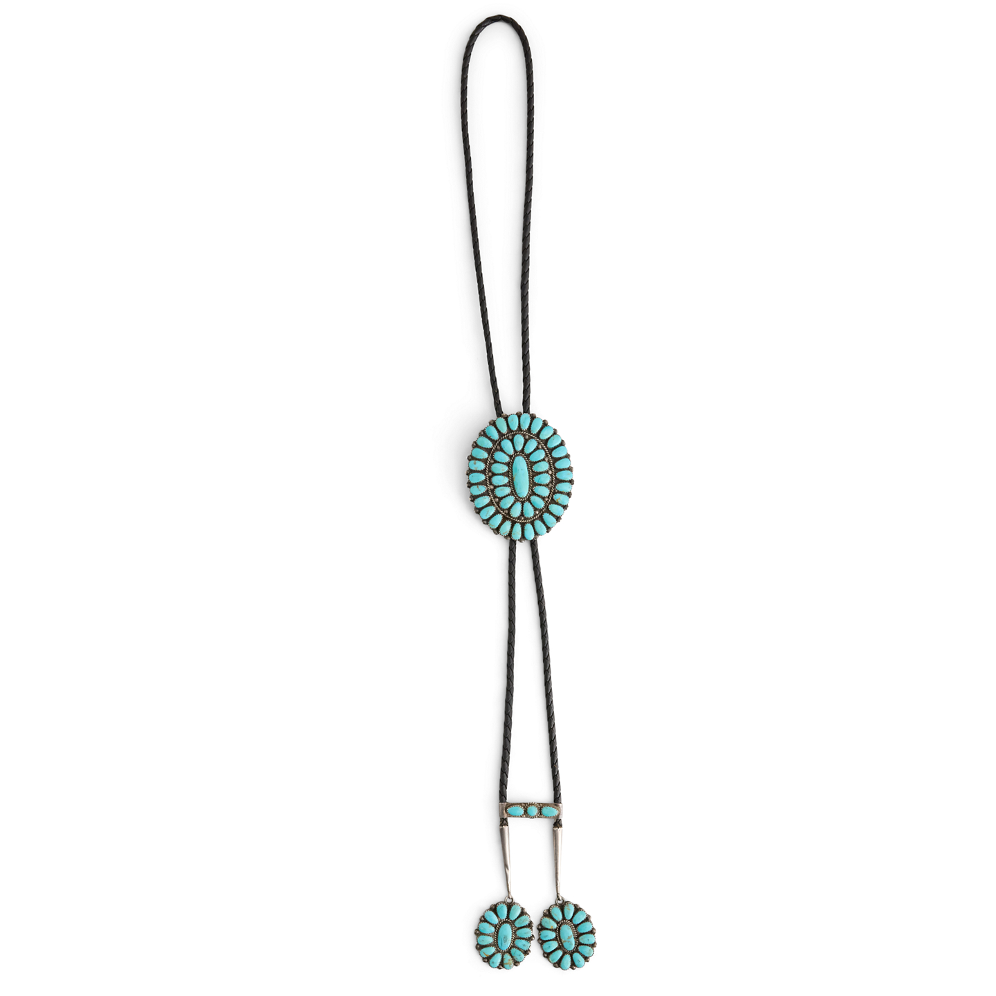 Мужской галстук Ralph Lauren Vintage Native American Bolo Tie, цвет: Серебряный — фото 1