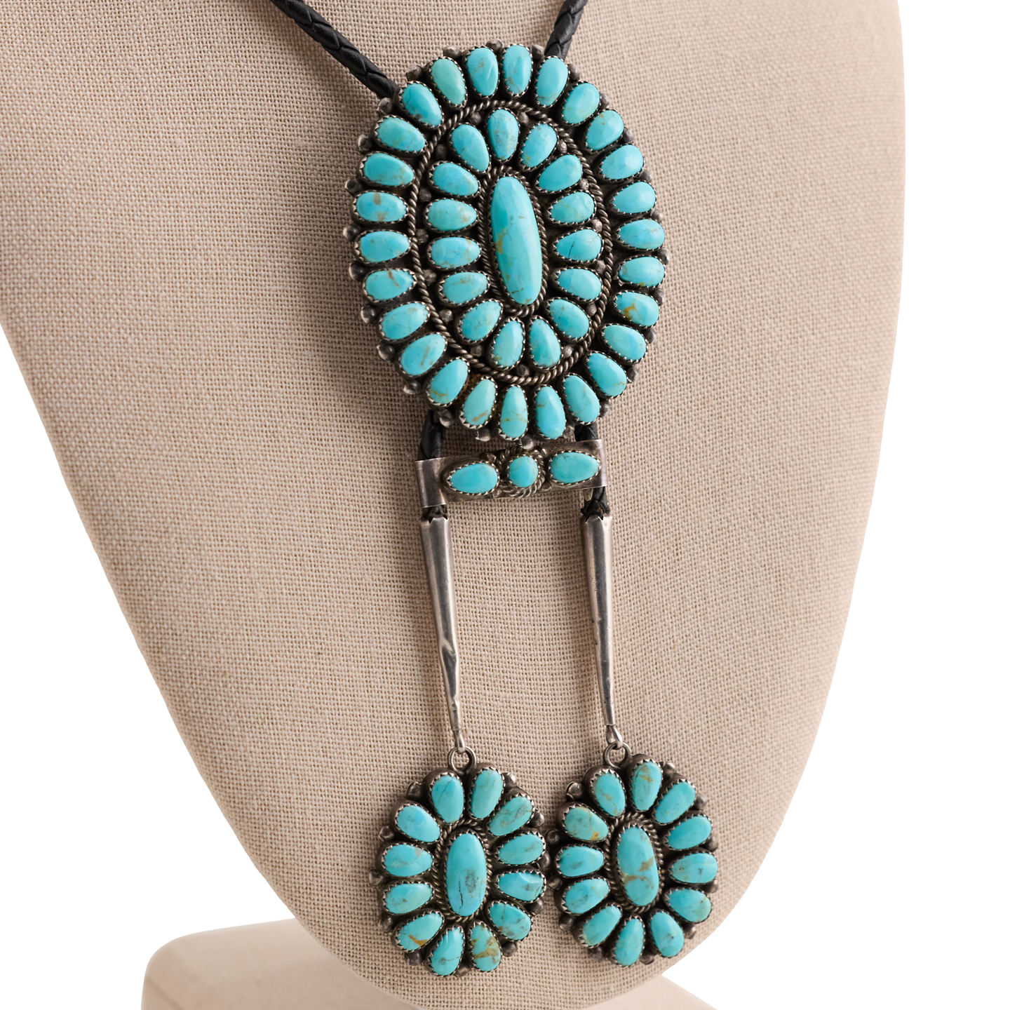 Мужской галстук Ralph Lauren Vintage Native American Bolo Tie, цвет: Серебряный — фото 2
