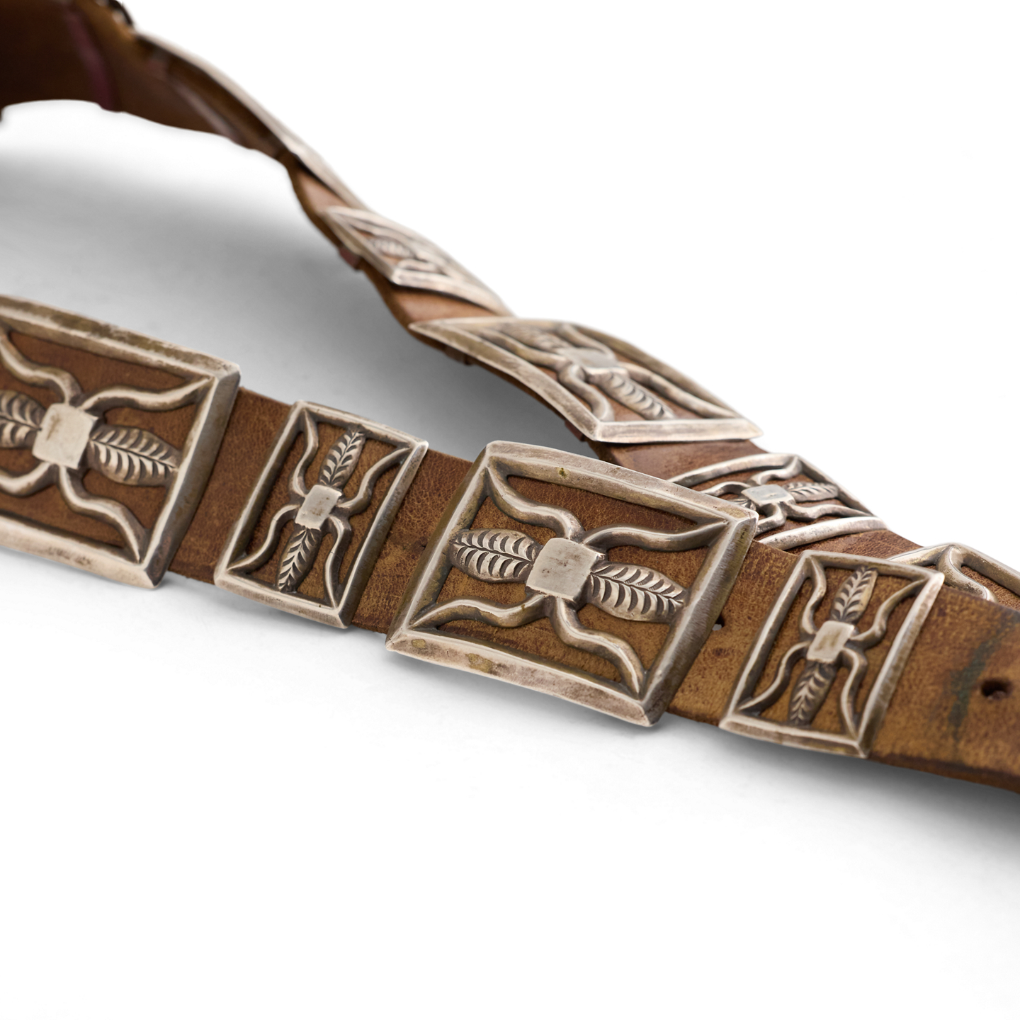 Мужской ремень Ralph Lauren 1940s Native American - Size 32, цвет: Серебряный — фото 3