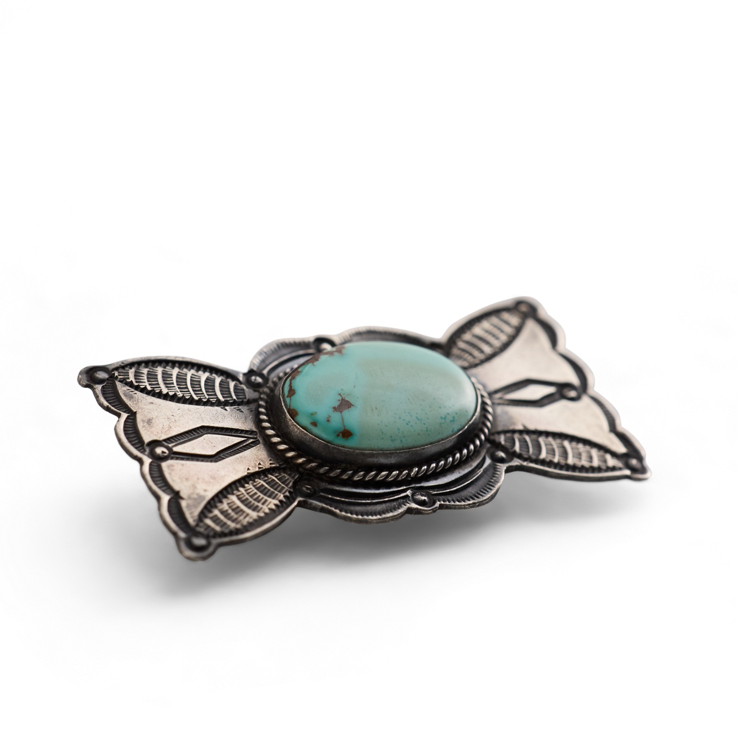 Ralph Lauren Vintage Native American Turquoise Pin, цвет: Серебряный — фото 2