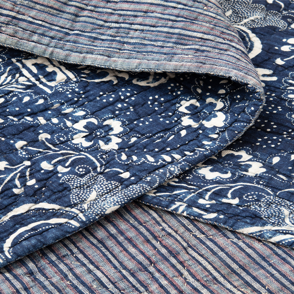 1800s Handwoven Indigo Quilt