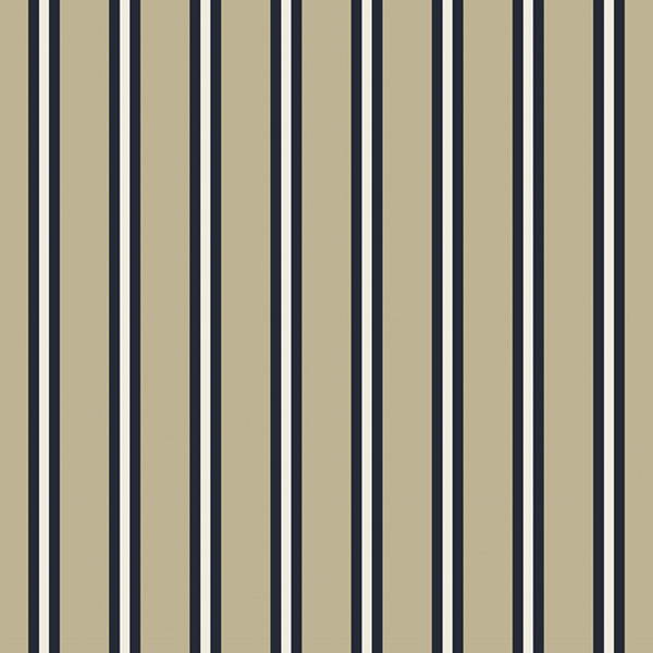 Cricket Stripe Swatch: Ecru/Green/Blue