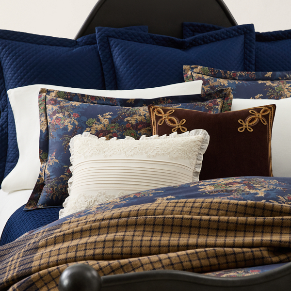 Navy Payge Sham Ralph Lauren Home 3