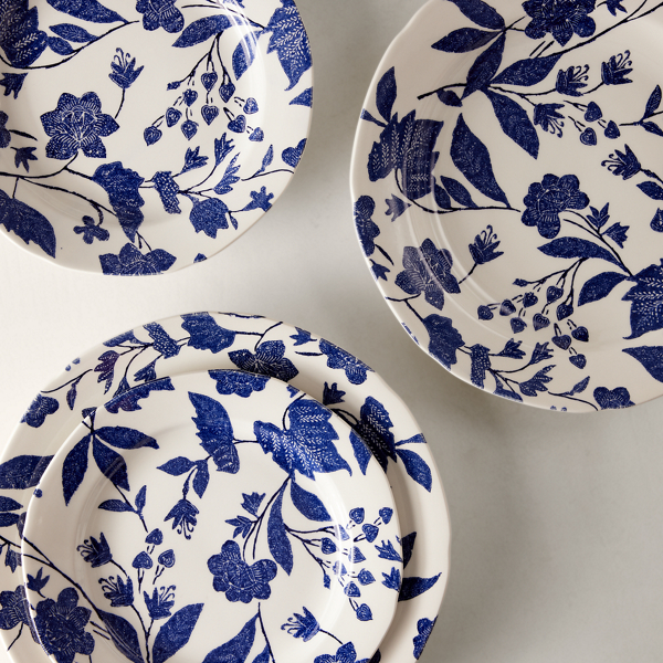 Ralph Lauren Home ガーデン ヴァイン サラダ プレート セット インディゴ 5