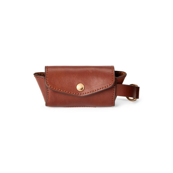 Vintage Tan Hundekotbeutel-Halter aus Leder Polo Ralph Lauren 1