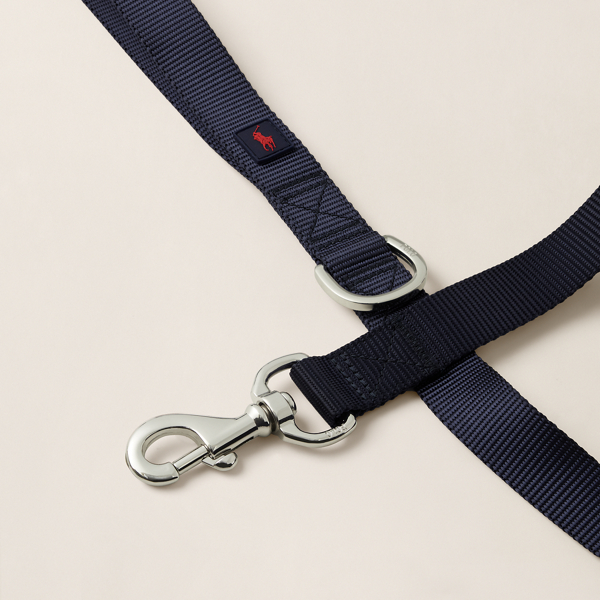 Nylon hondenriem Polo Ralph Lauren Home in Marineblauw/Rood 2
