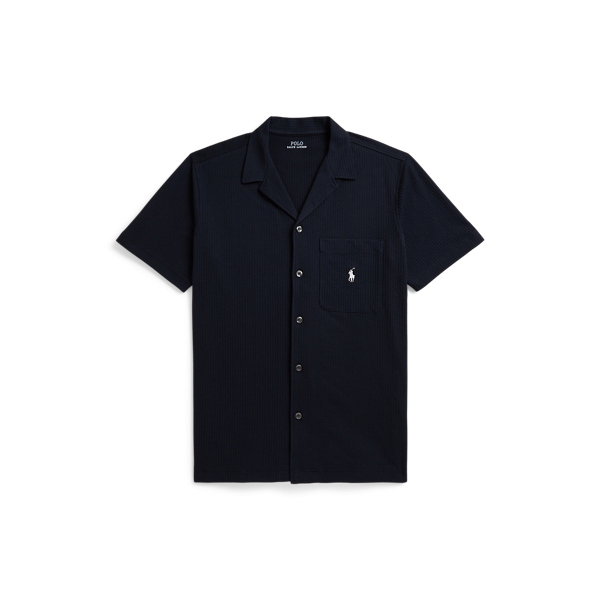 Polo Ralph Lauren ニット シアサッカー パジャマ シャツ ネイビー 1