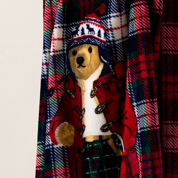 RALPH LAUREN Rugby Polo Bear offers Throw Blanket BRAND NEW