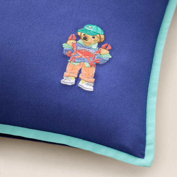 Polo Ralph Lauren Home 深藍色 海濱風格 Polo 熊抱枕 2