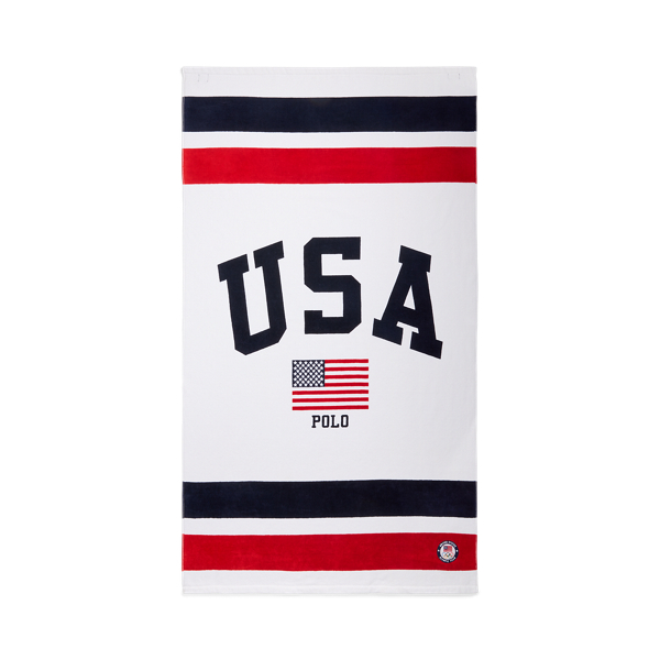 Team USA Flag Beach Towel