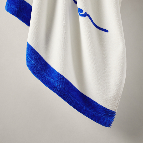 Color-Blocked Big Pony Beach Towel