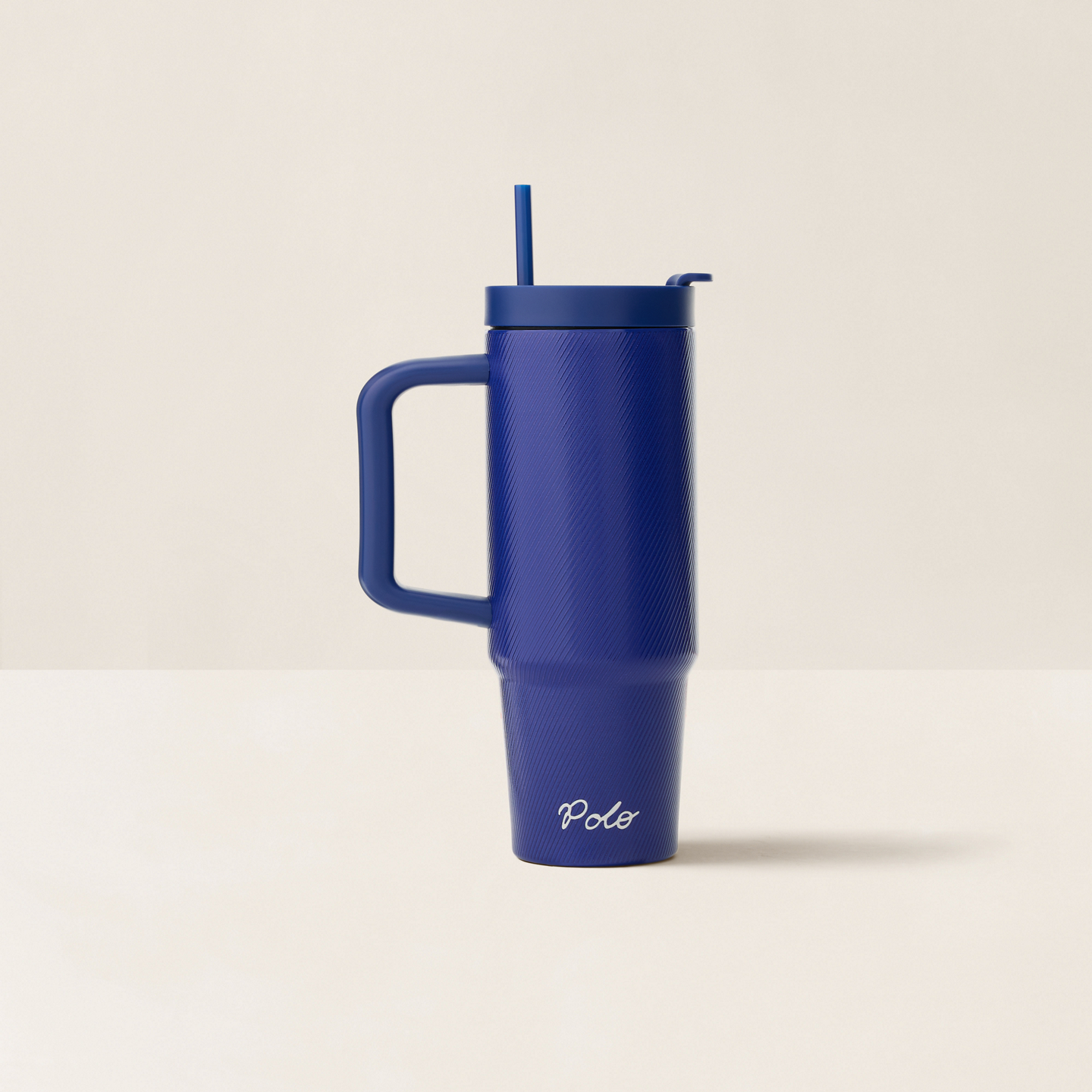 Ralph Lauren The Ralph Water Bottle & Straw, цвет: Синий / Белый — фото 1