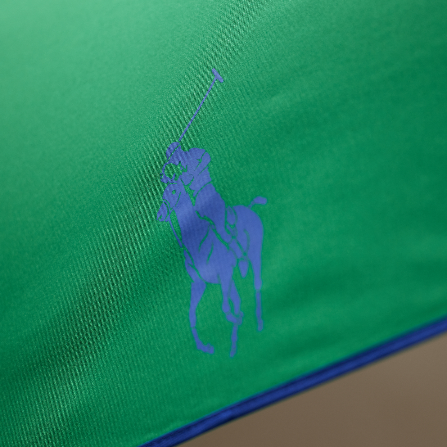 Мужской топ Ralph Lauren Polo Icon Collapsible Umbrella, цвет: Синий / Зелёный — фото 1