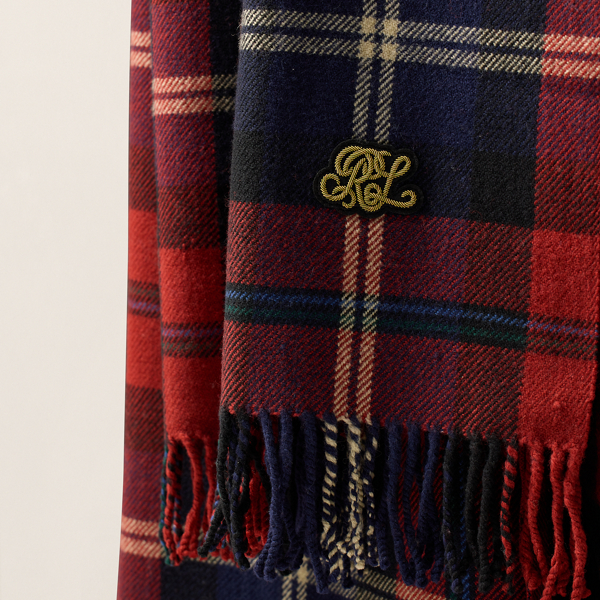 Red Sheffield Throw Blanket Ralph Lauren Home 2