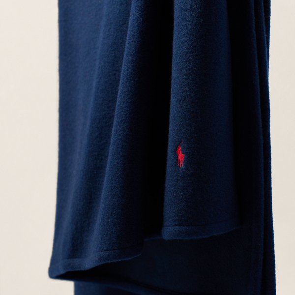 【新品】RALPH LAUREN ウール ハーフブランケット レッド Avril ハーフ ブランケット | RALPH LAUREN HOME/ラルフ