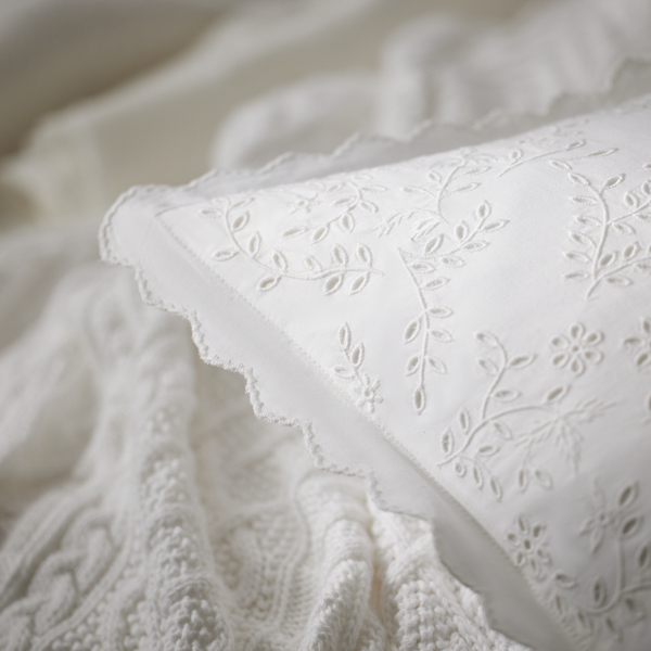 Coussin Lane Ralph Lauren Home en Cr&egrave;me authentique 2