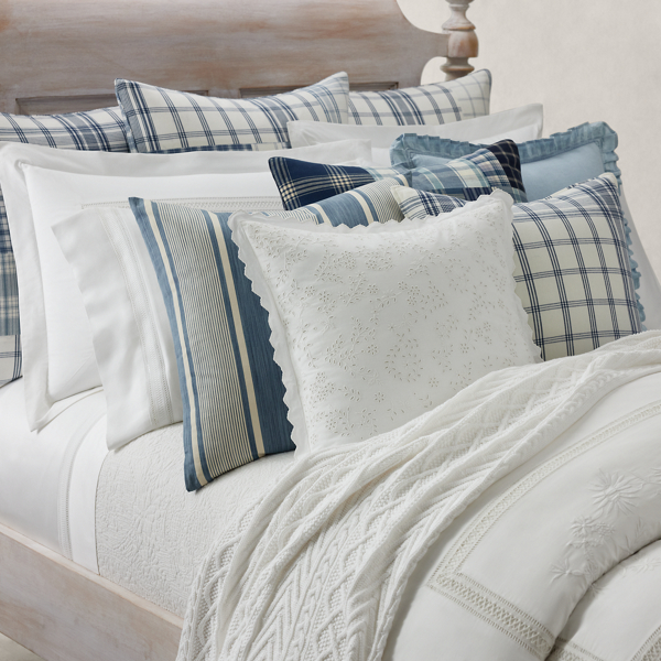 Coussin Lane Ralph Lauren Home en Cr&egrave;me authentique 3