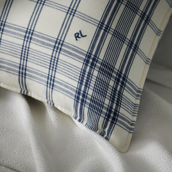 Blue/White Daniel Throw Pillow Ralph Lauren Home 2