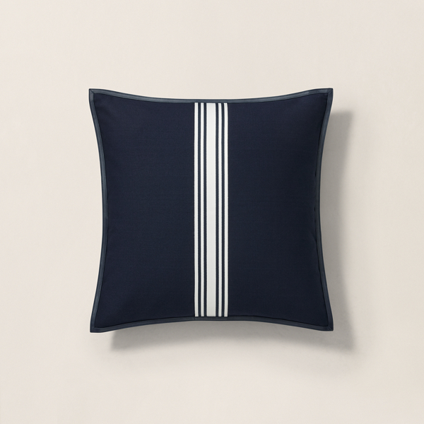 Quilted Indigo Bandanna-Print Pillow