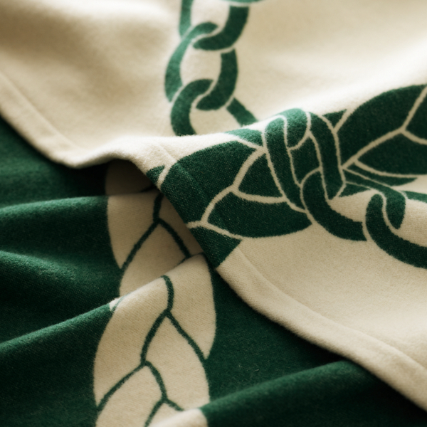 Hunter Green Equestrian Stadium Throw Blanket Ralph Lauren Home 2