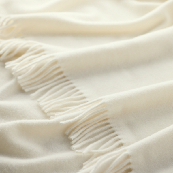 Cashmere Flat-Weave Throw Blanket