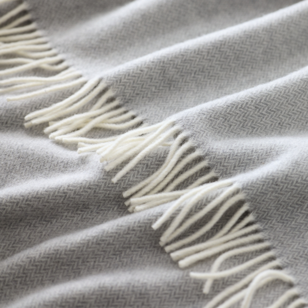 Soft Grey Jax Throw Blanket Ralph Lauren Home 2