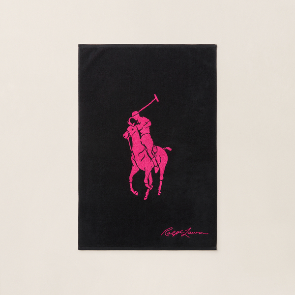 Black / Pink Pink Pony Sport Towel Ralph Lauren Home 1