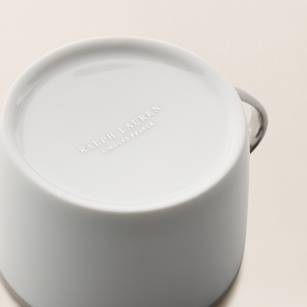 Teetasse und Untertasse Hewitt Ralph Lauren Home in Platingrau 3