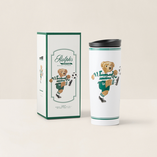 White/green Ralph&rsquo;s Coffee Soccer Polo Bear Tumbler Ralph Lauren Home 3