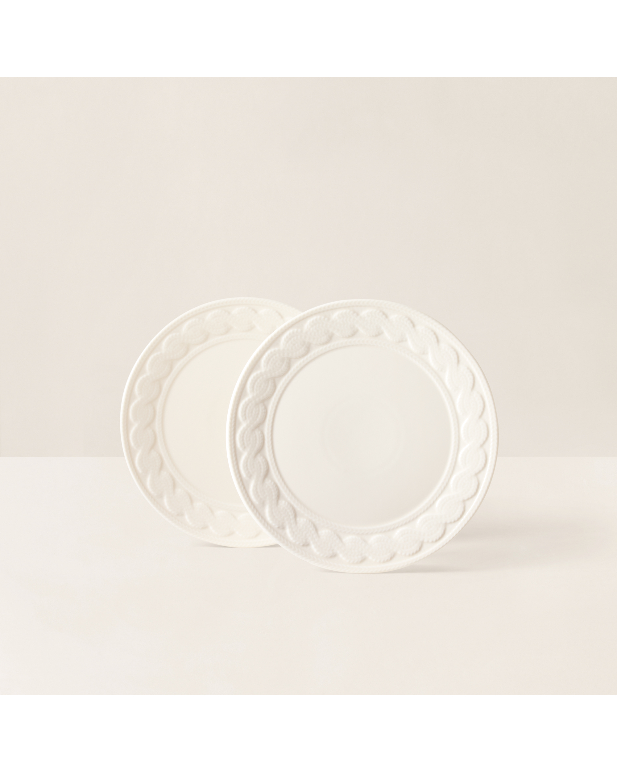 Cable-Knit Ceramic Plate Gift Set