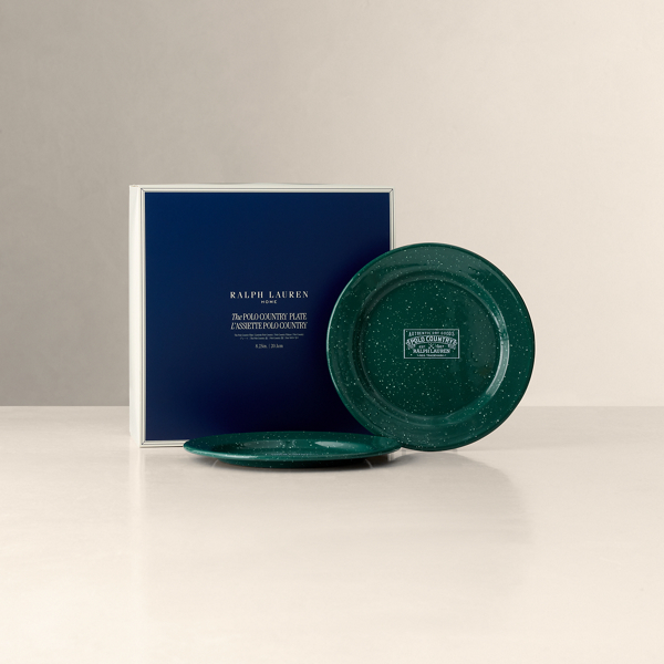 Ralph Lauren Home 폴로 컨트리 아웃도어 플레이트 기프트 세트 그린/화이트 3
