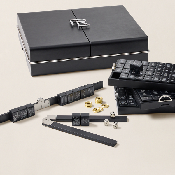 Black 888 Mahjong Game Gift Set Ralph Lauren Home 4